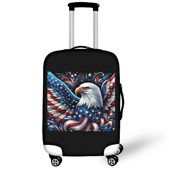 Patriotic Eagle Luggage Covers
