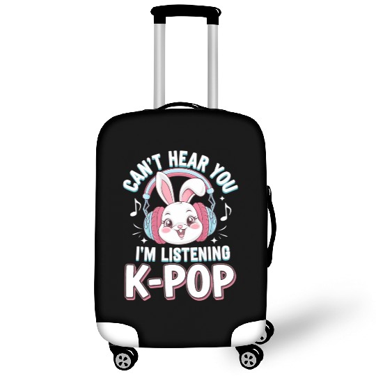 Can't Hear You K-Pop Bunny Luggage Covers