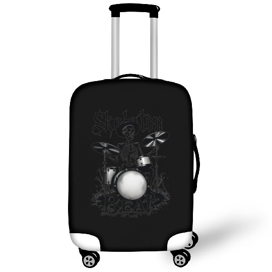 Skeleton Beat: Funny Cowboy Skeleton Playing Drums Luggage Covers