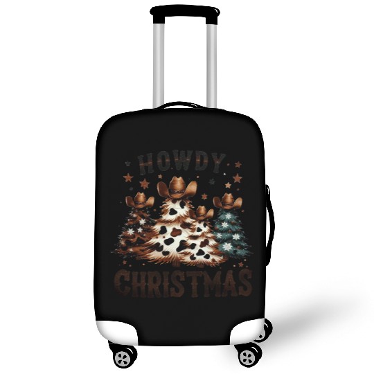 Howdy Christmas, Western Christmas Luggage Covers