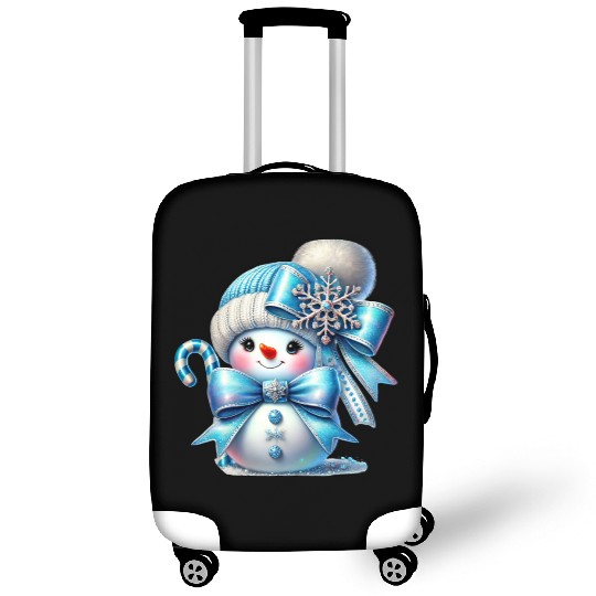 Cute Snowman, Christmas Snowman, Merry Christmas Luggage Covers