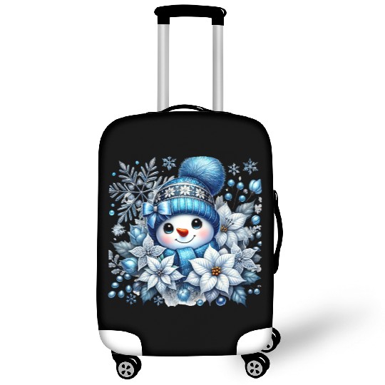 Cute Snowman, Christmas Snowman, Merry Christmas Luggage Covers