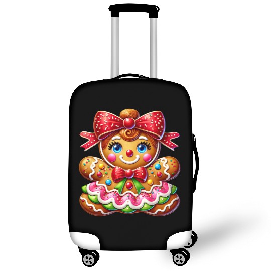 Gingerbread Christmas, Merry Christmas, Candy Luggage Covers