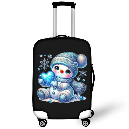 Snowman Christmas, Cute Christmas Luggage Covers