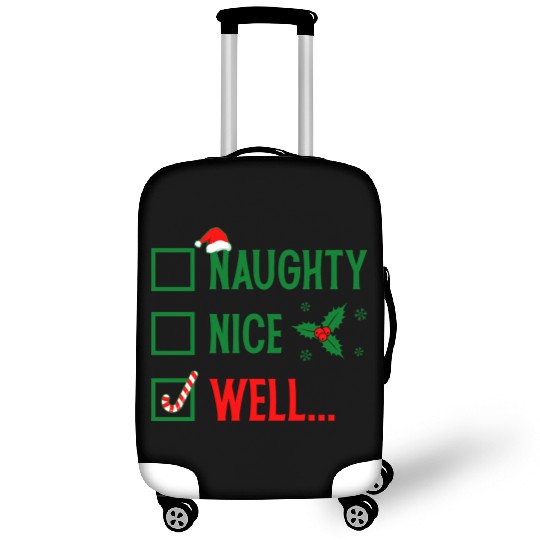 Naughty or Nice Funny Christmas Luggage Covers