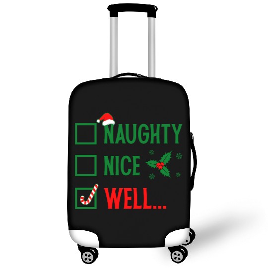 Naughty or Nice Funny Christmas Luggage Covers