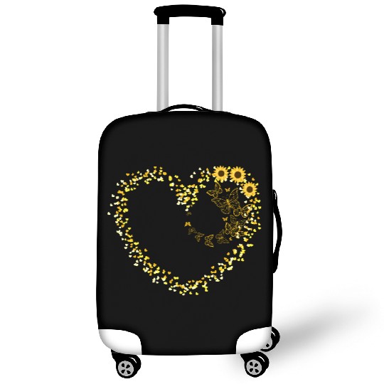 Luggage Covers with flowers and butterflies