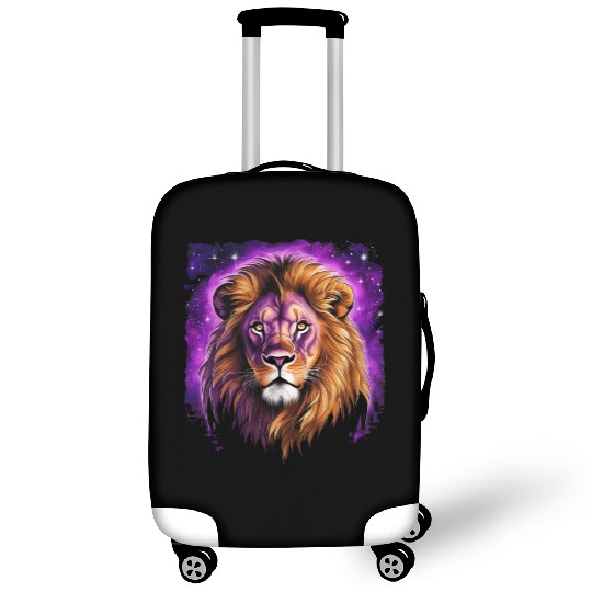 Starry Night Luggage Covers design of lion Rembrandt style
