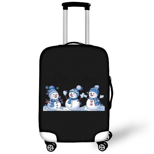 Snowman Christmas, Funny Snowman Luggage Covers