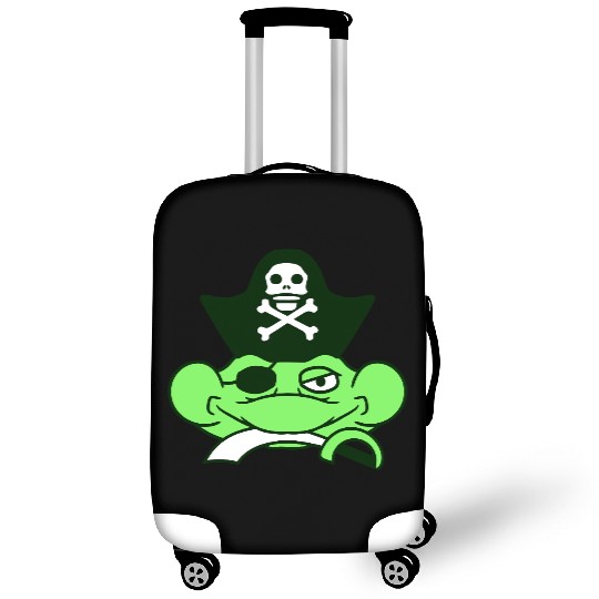 Frog Captain Hat Toad Funny Cool Comic Cartoon Fun Luggage Covers