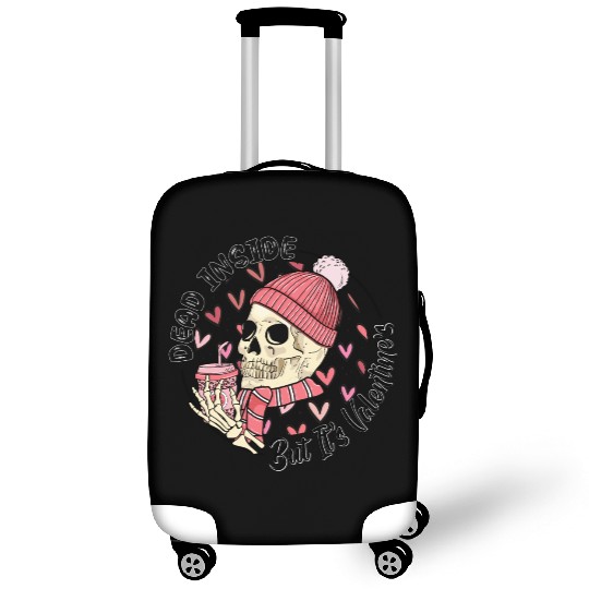 Dead Inside But It s Valentine Luggage Covers