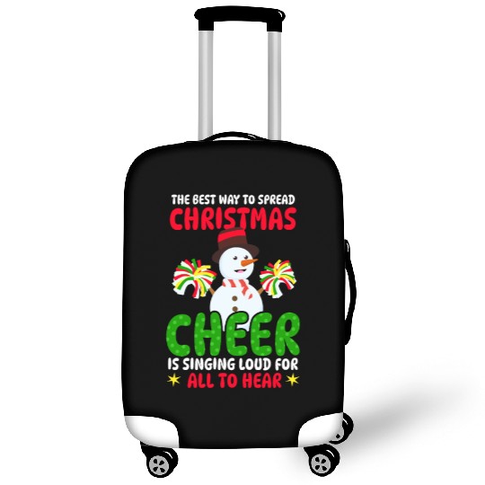 Christmas Cheerleader Christmas Cheer Loud Hear Luggage Covers