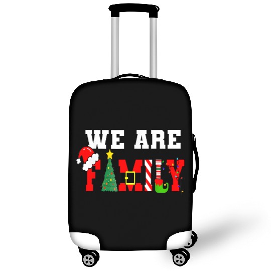 We Are Family Christmas Pajamas Matching Xmas Luggage Covers