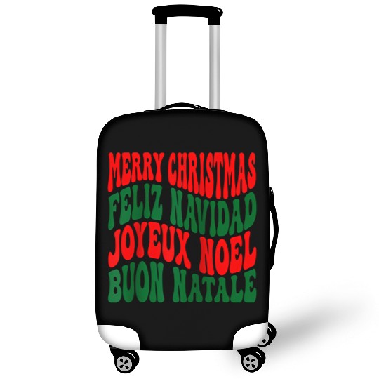 Merry christmas feliz navidad joyeux noel Luggage Covers