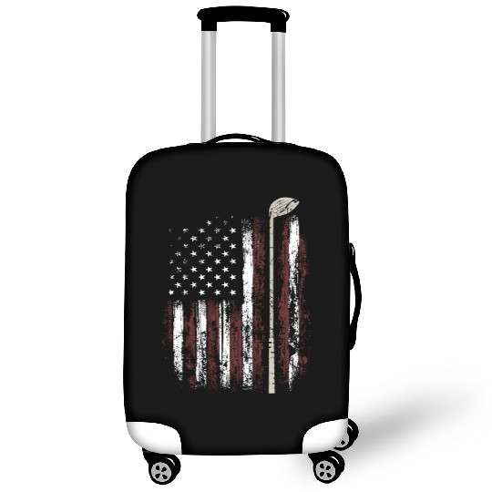 American Flag Golf Golfer Funny Golf Club Golfing Luggage Covers