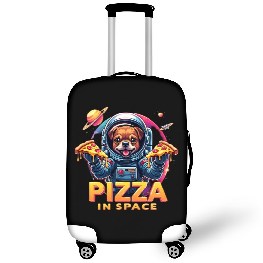 Astronaut Dog Pizza Pop Art Space Galaxy Luggage Covers