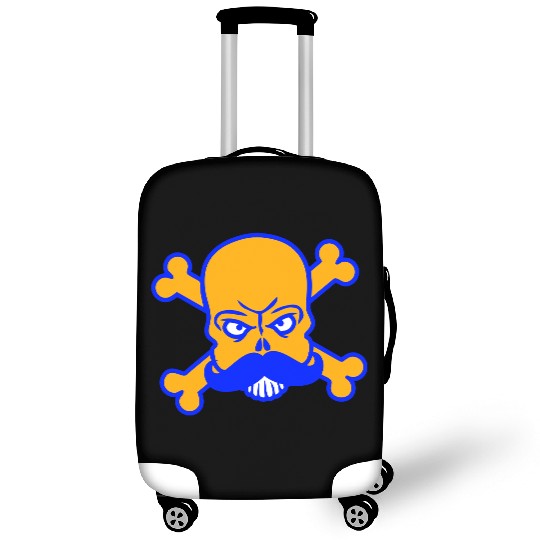 Mr. Sir Beard Skull and Bones Skeleton Gentleman Luggage Covers