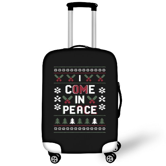 Holiday Peaceful Spirit: Festive Sweater Design Luggage Covers