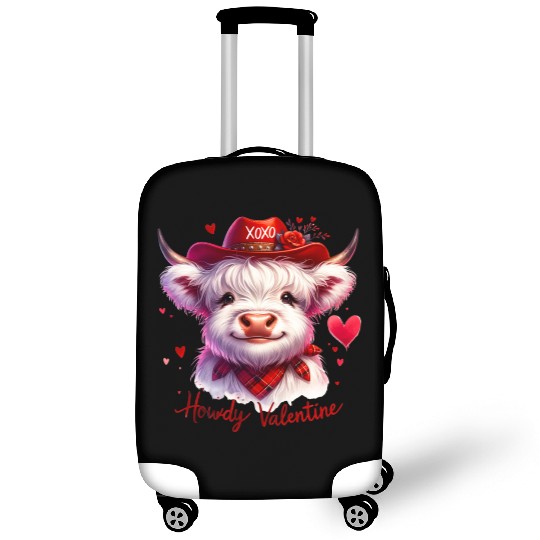 Howdy Valentine, Valentines Day Luggage Covers