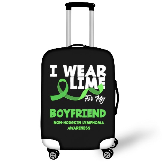 Non-Hodgkin Lymphoma Awareness Wear Lime Boyfriend Luggage Covers