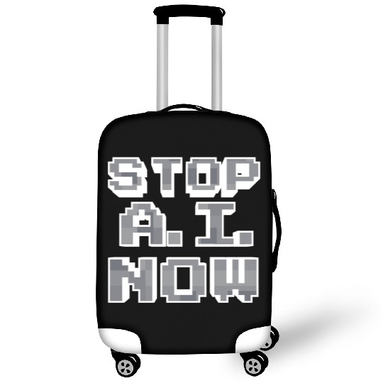 Stop Ai Now Against Ai Luggage Covers