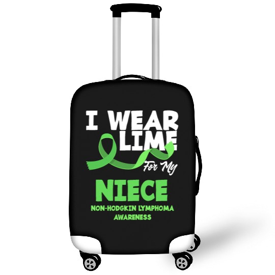 Non-Hodgkin Lymphoma Awareness Wear Lime Niece Luggage Covers