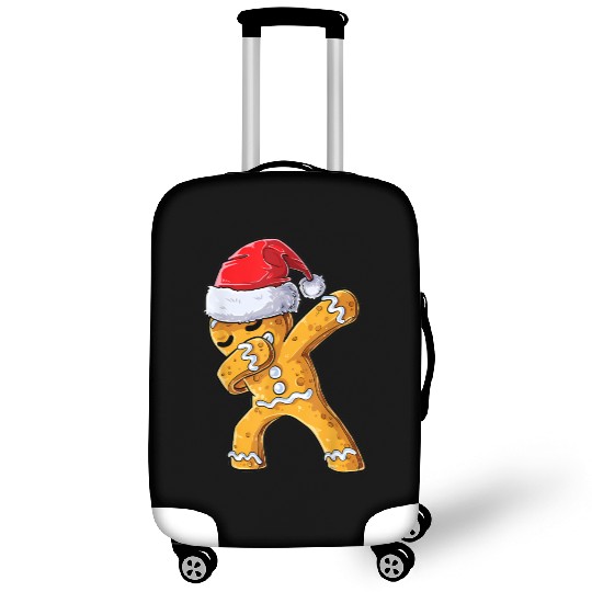 Dabbing Gingerbread Santa Christmas Xmas Cookie Luggage Covers