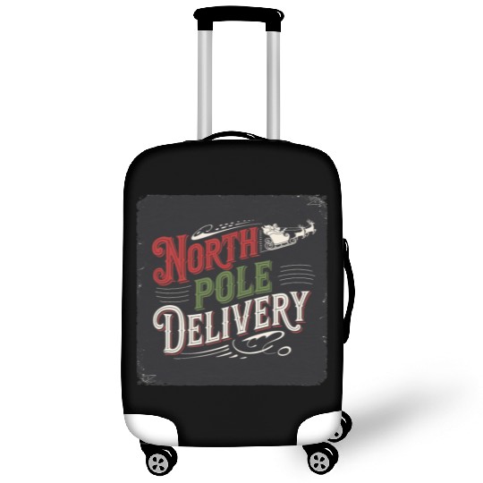 North Pole Express Vintage Style Retro Christmas Luggage Covers