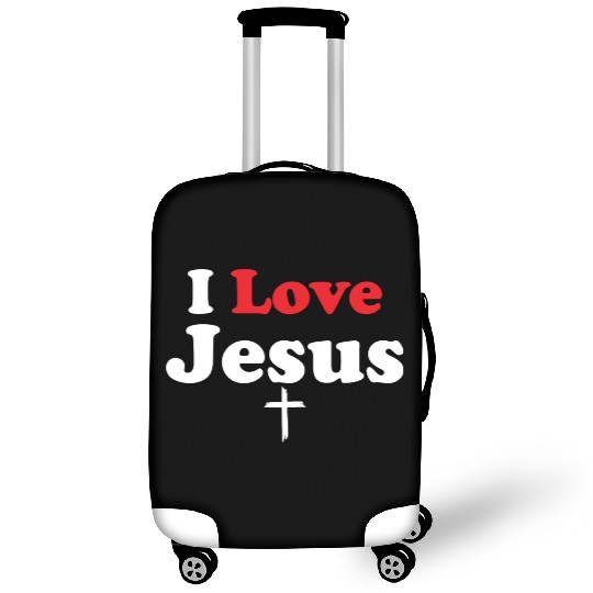I Love Jesus Christian Christmas Luggage Covers