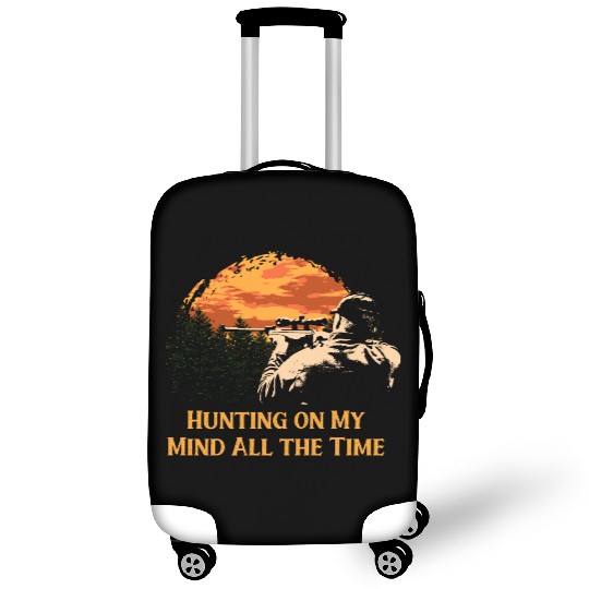 Hunting on My Mind Hunter Couples Animal Shooting Luggage Covers