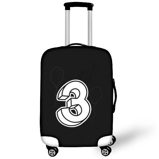 Coloring Luggage Covers: Number 3 – Creative Birthday Fun
