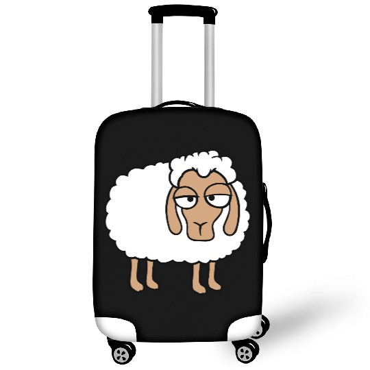 Sheep Tired Bored Look Little Sweet Lamb Bad Mood Luggage Covers