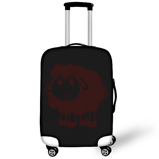 Black Sheep Small Cute Cute Lamb Cool Comic Sweet Luggage Covers