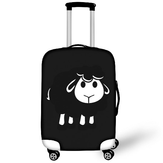 Black Sheep Small Cute Cute Lamb Cool Comic Sweet Luggage Covers