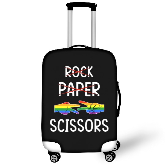 LGBTQ Lesbian Rock Paper Scissors Luggage Covers