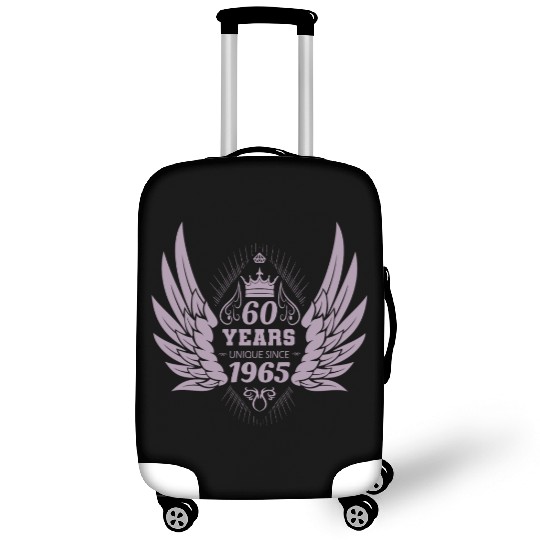 60 Years Unique Angel Wings Crown Luggage Covers