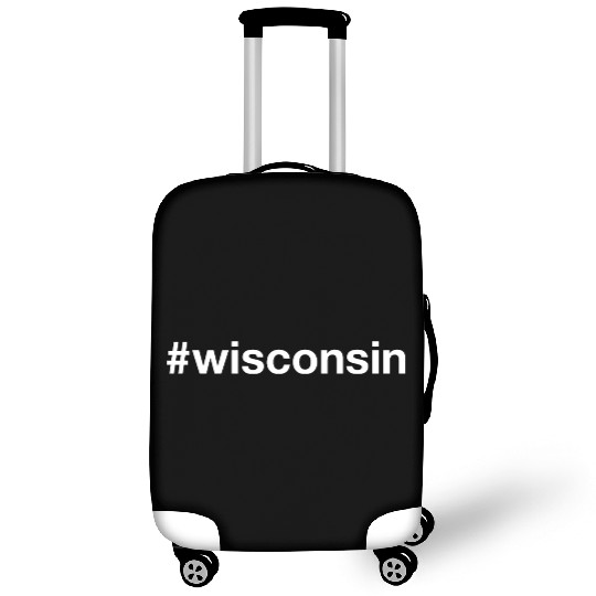 WISCONSIN Hashtag Luggage Covers