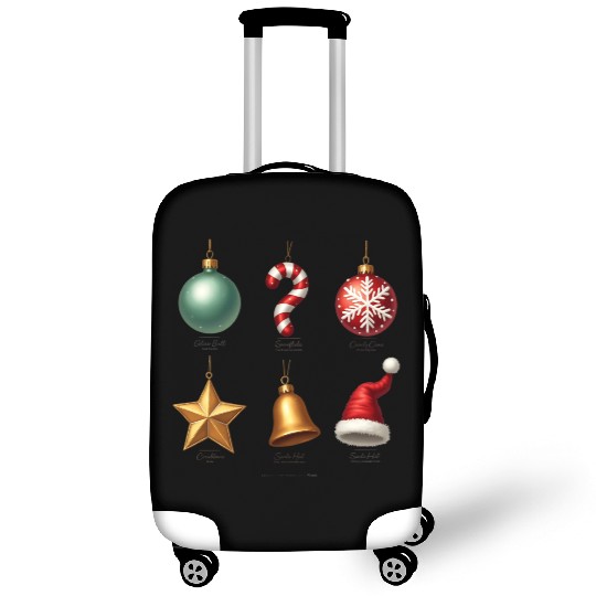 Christmas Ornaments Collection Art Luggage Covers