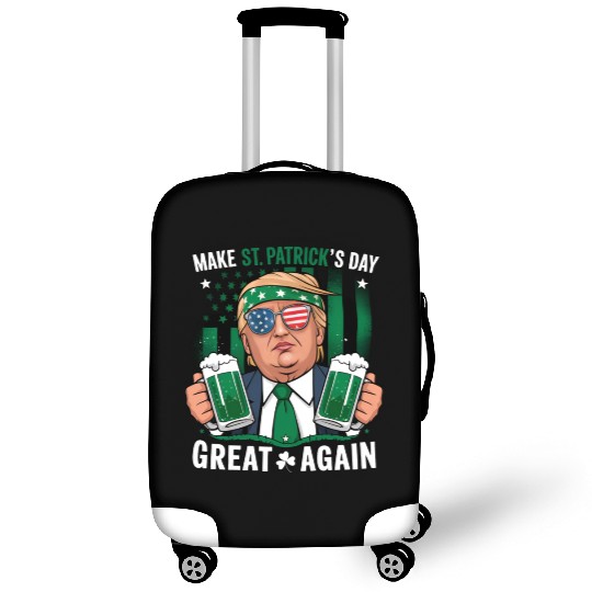 Make St Patrick's Day Great Again Irish Trump Luggage Covers