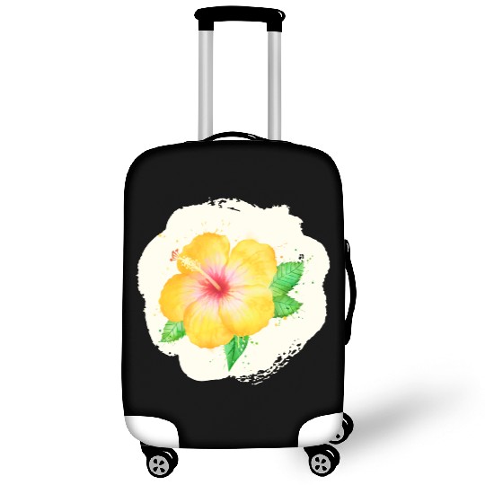 Yellow and white flower Luggage Covers