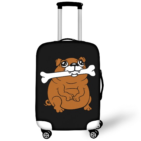 Pug Dog Bone Mouth Hunger Delicious Happy Cool Fun Luggage Covers