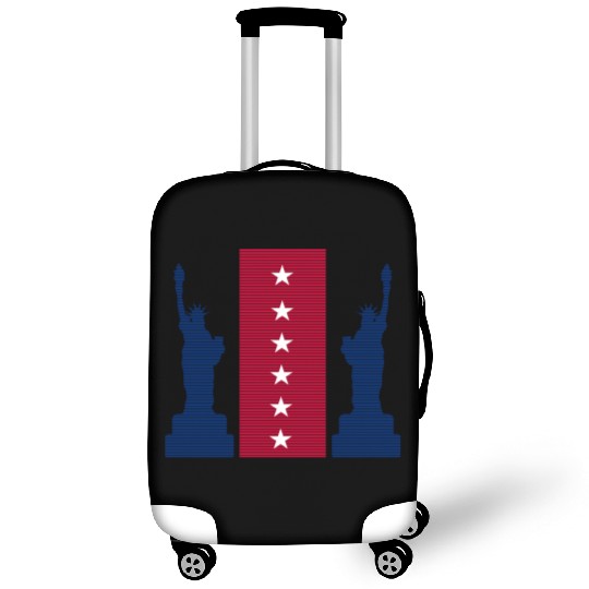 Stylized Statue of Liberty Graphic Design Luggage Covers