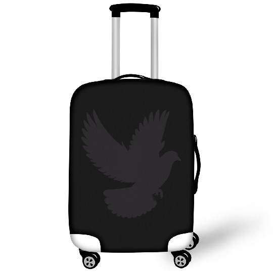 Peaceful Dove in Flight - Silhouette Style Luggage Covers