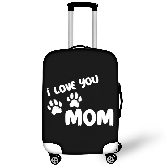I Love You Mom Puppy Love for dark Luggage Covers