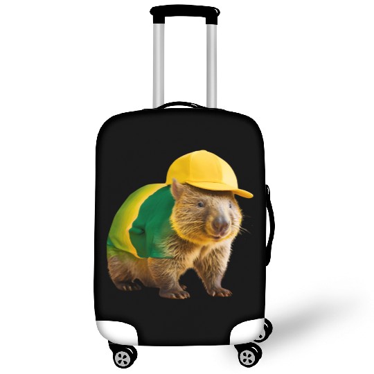 Green and Gold Wombat 2 Luggage Covers