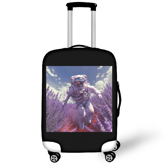 post nuclear lavender farmer Luggage Covers