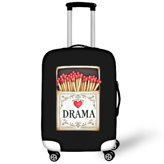 anti valentine no time for drama Luggage Covers