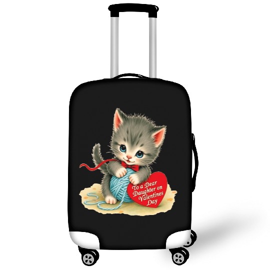 Kitten To a Dear Valentine s Day Card Luggage Covers