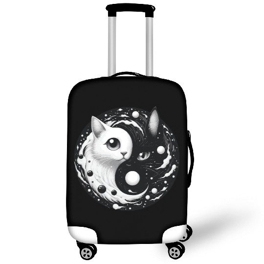 Ying and Yang Cats Asian Meditation Gift Idea Luggage Covers