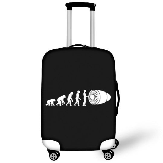 Human Evolution: Aircraft Mechanic Luggage Covers